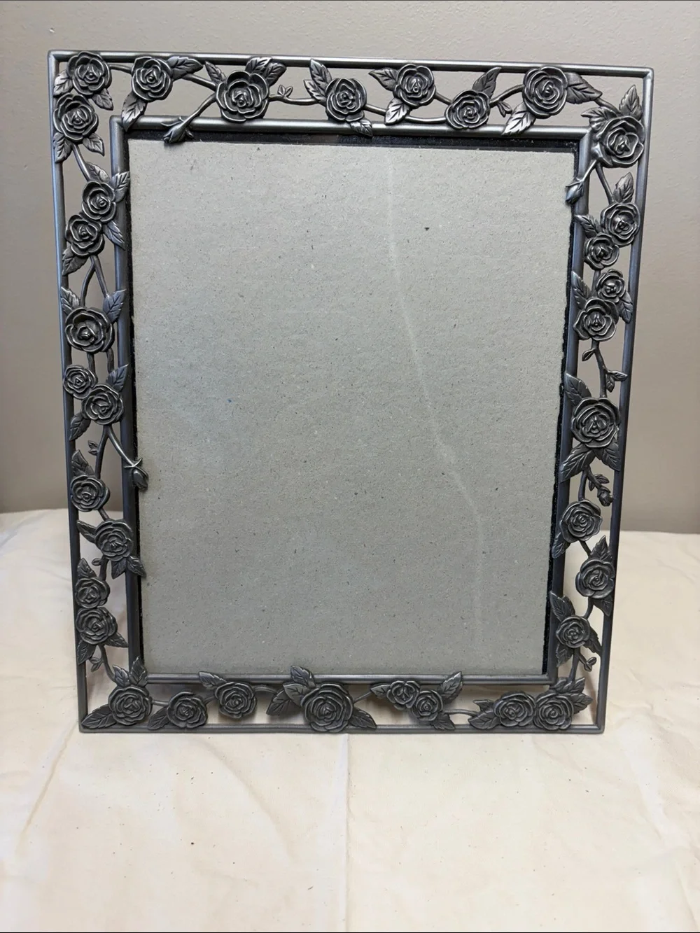 8 X 10” Floral Metal Picture Frame